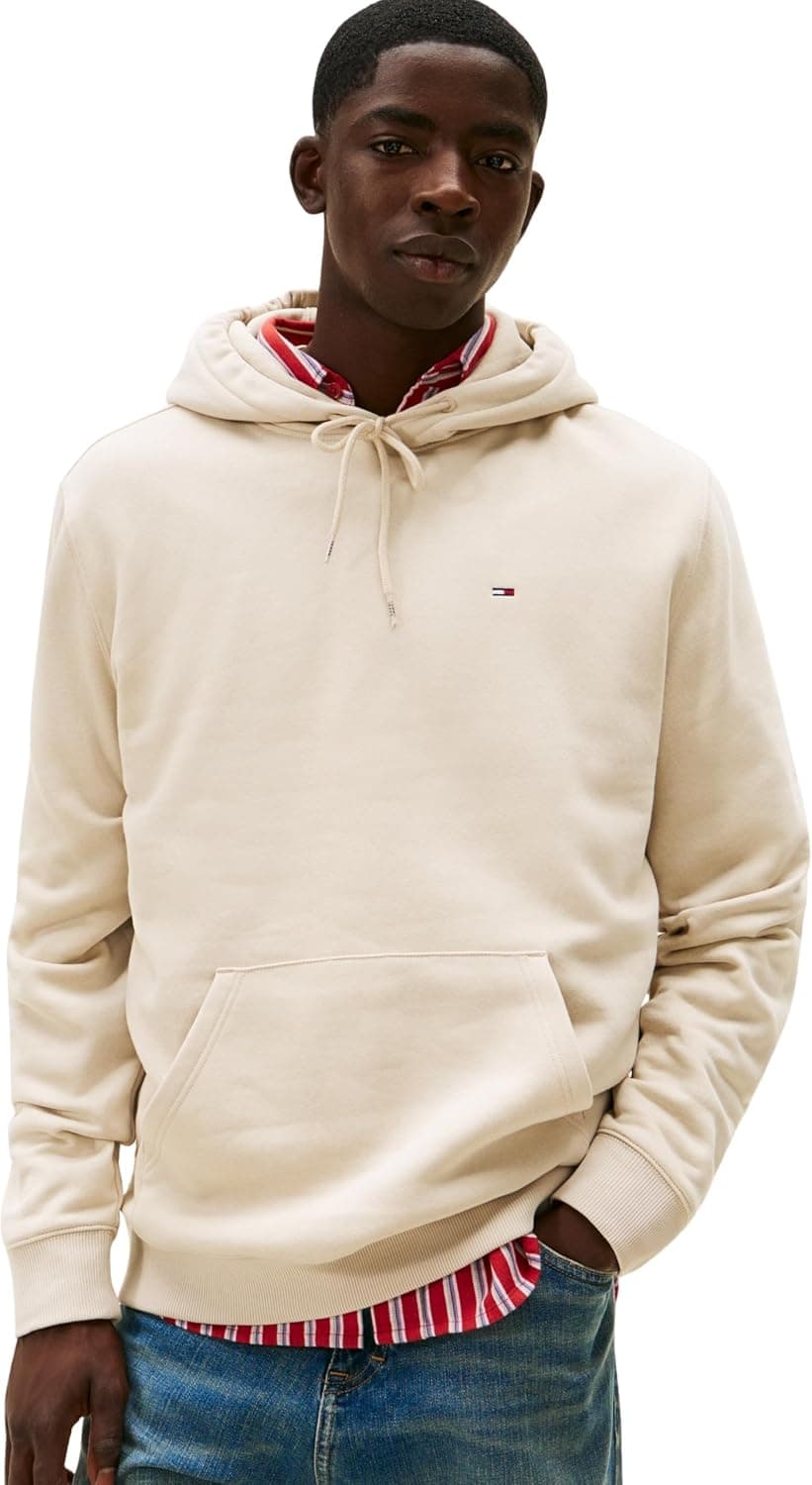 Tommy Jeans TJM Reg S Flag Hoodie Ext Dm0dm20742 Sudadera con Capucha Hombre (Pack de 1)