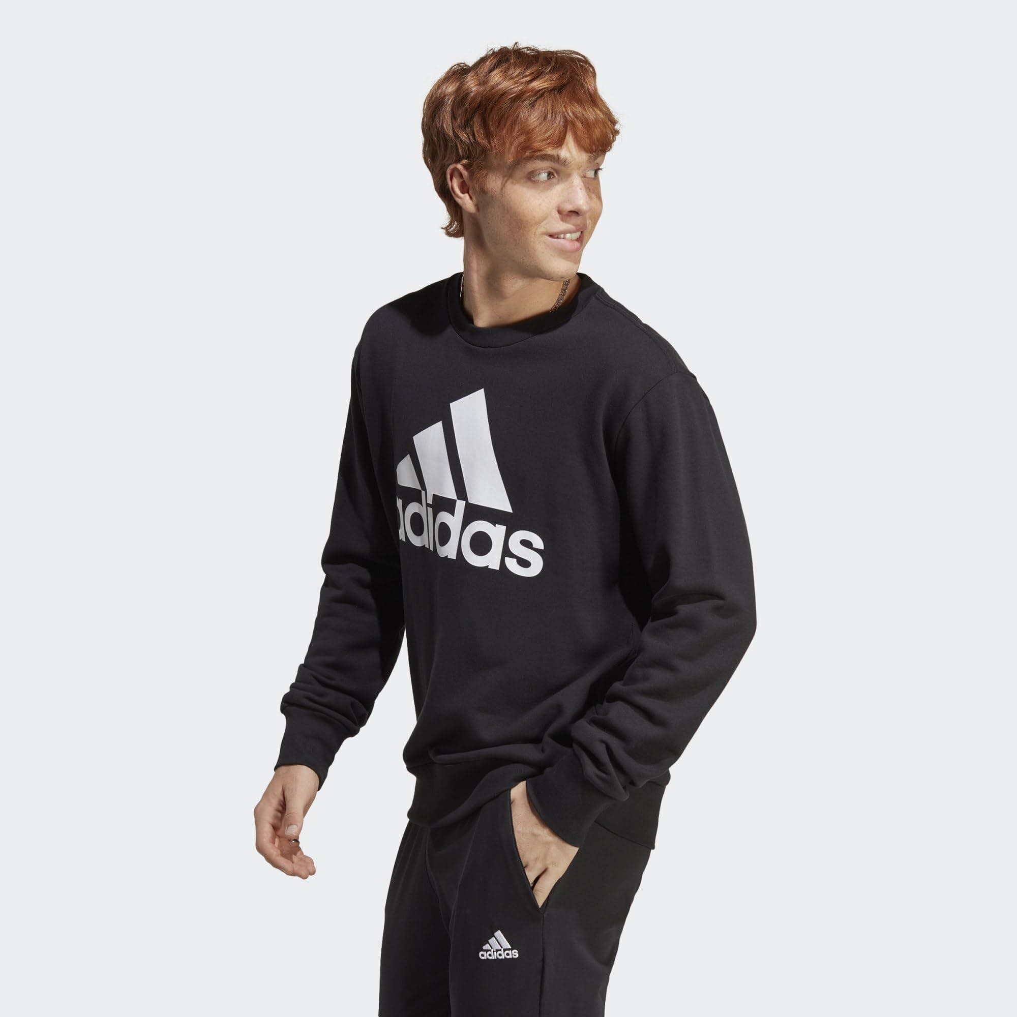 ADIDAS IC9324 M BL FT SWT Sweatshirt Hombre Black Tamaño S