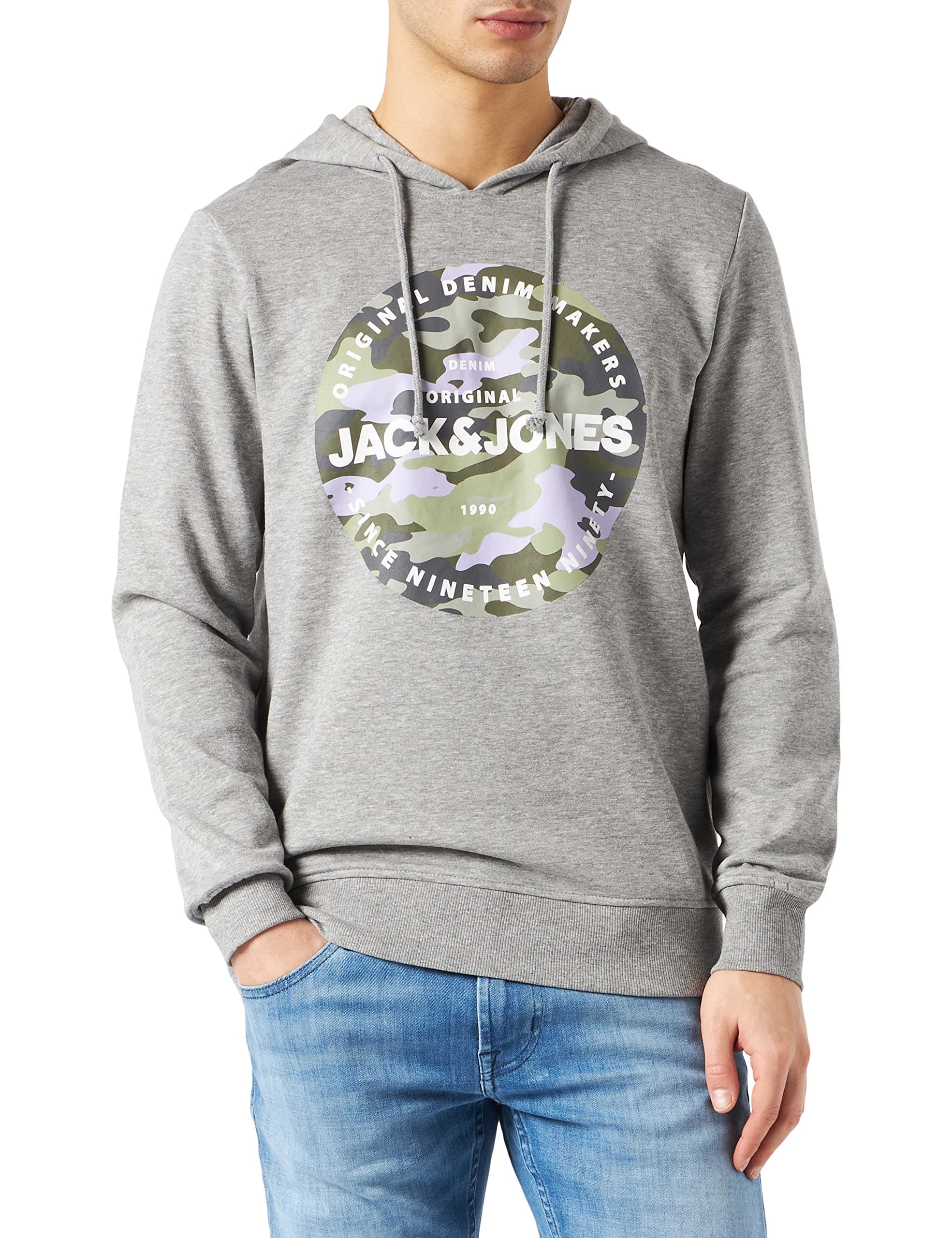 JACK & JONES Jjpete Shape Sweat Hood Sudadera con Capucha para Hombre