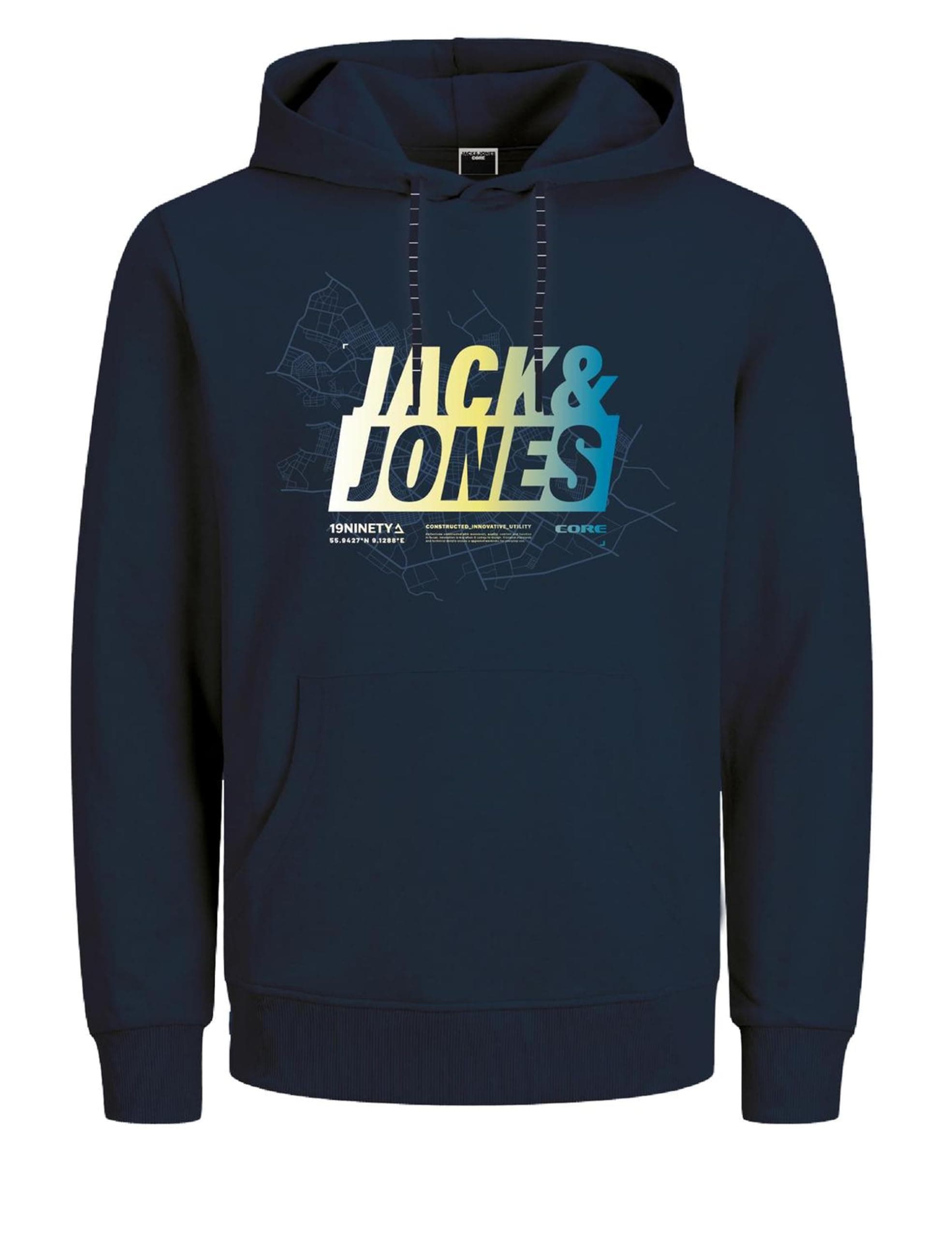 JACK & JONES Sudadera con Capucha Jcomap Summer Logo Hombre