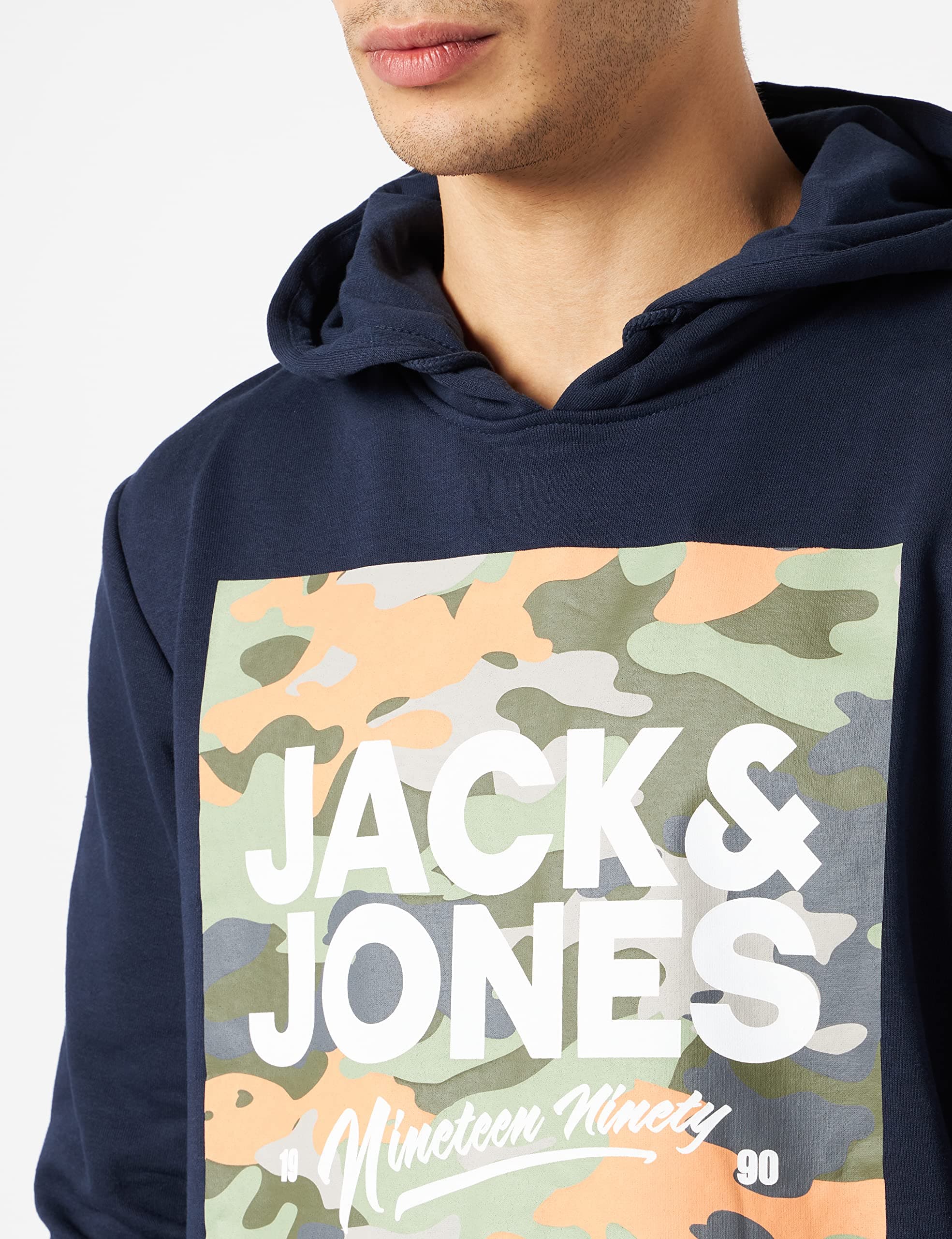 JACK & JONES Sudadera con Capucha Jjpete Shape Hombre