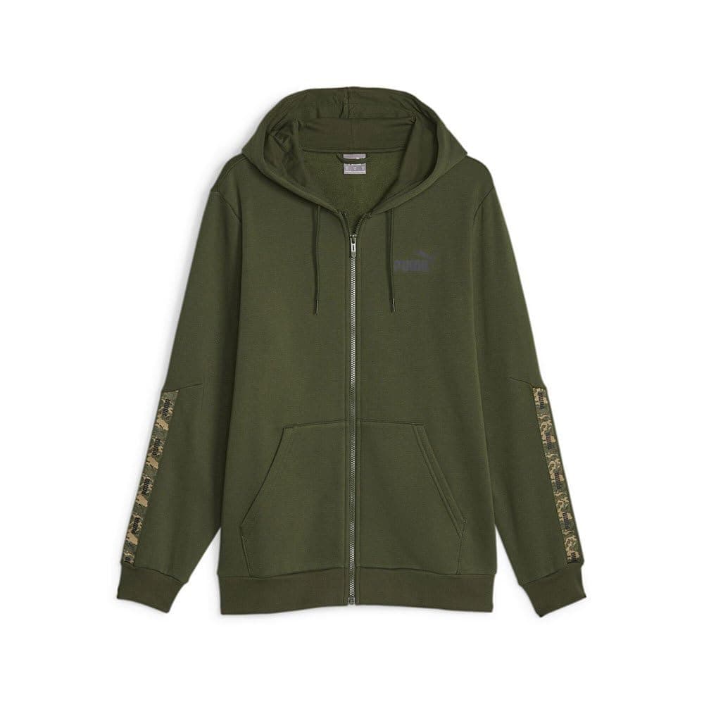 PUMA ESS Tape Camo Full-Zip Hoodie FL Sudadera Unisex Adulto