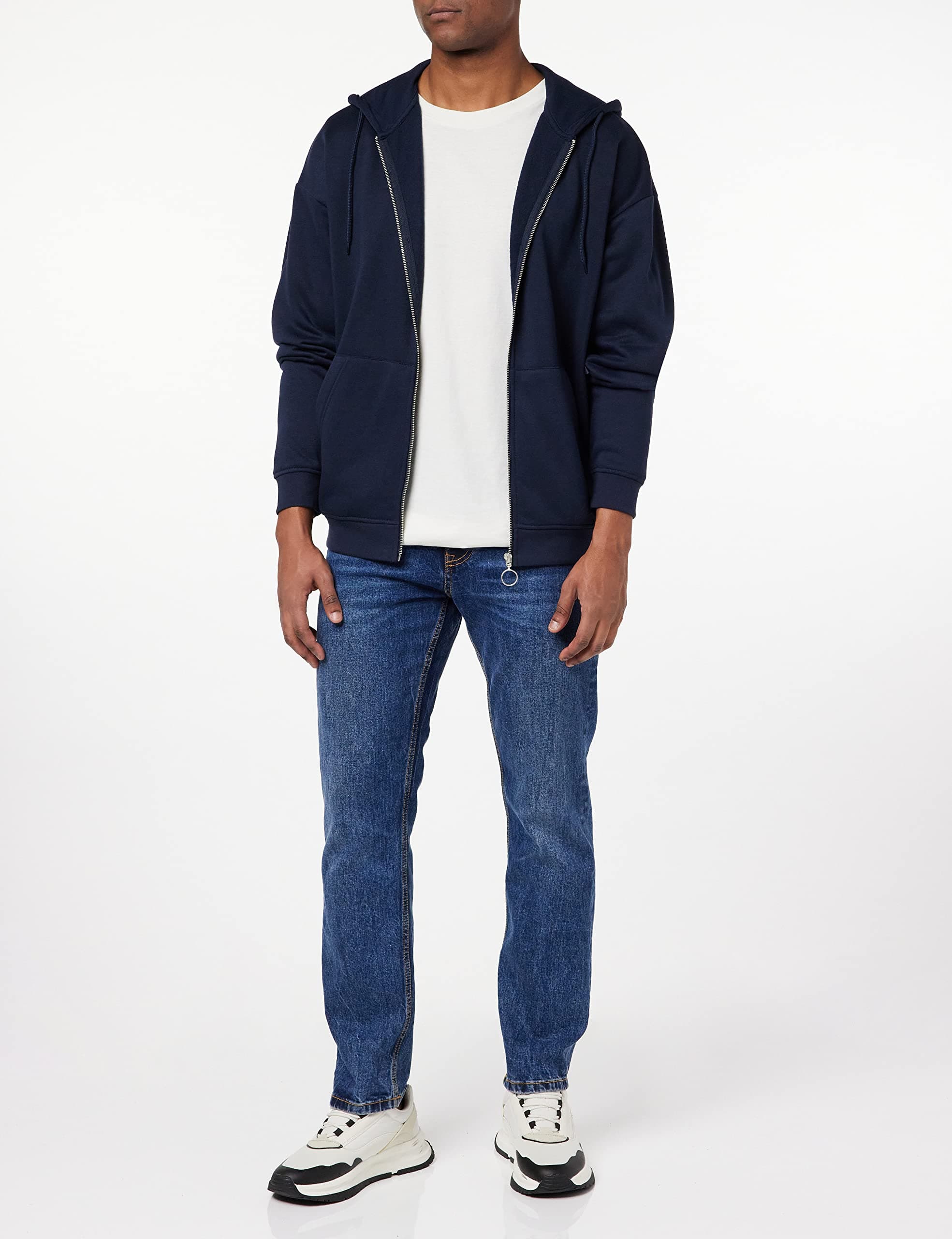 JACK & JONES Jorbrink-Sudadera con Capucha Y Cremallera Chaqueta Hombre