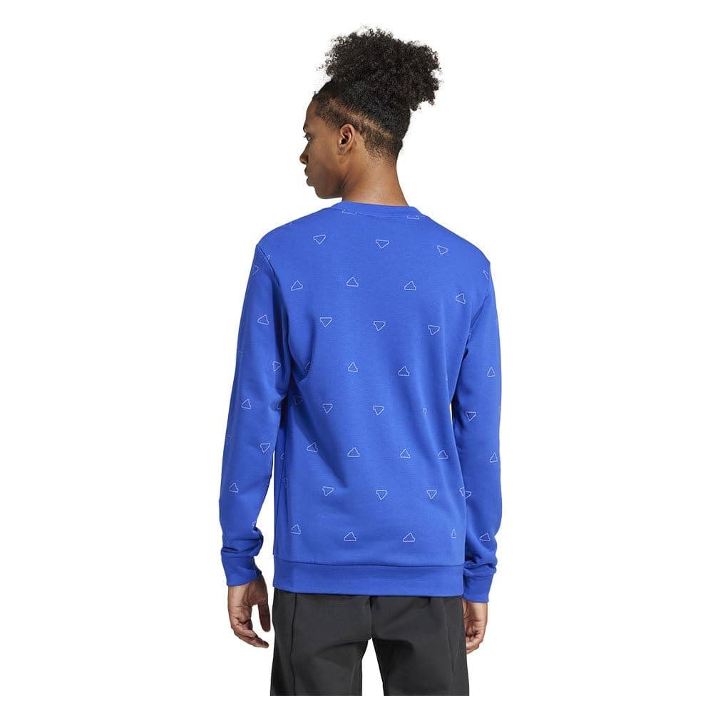 adidas Seasonal Essentials Monogram Graphic Crew Sweatshirt Sudadera para Hombre