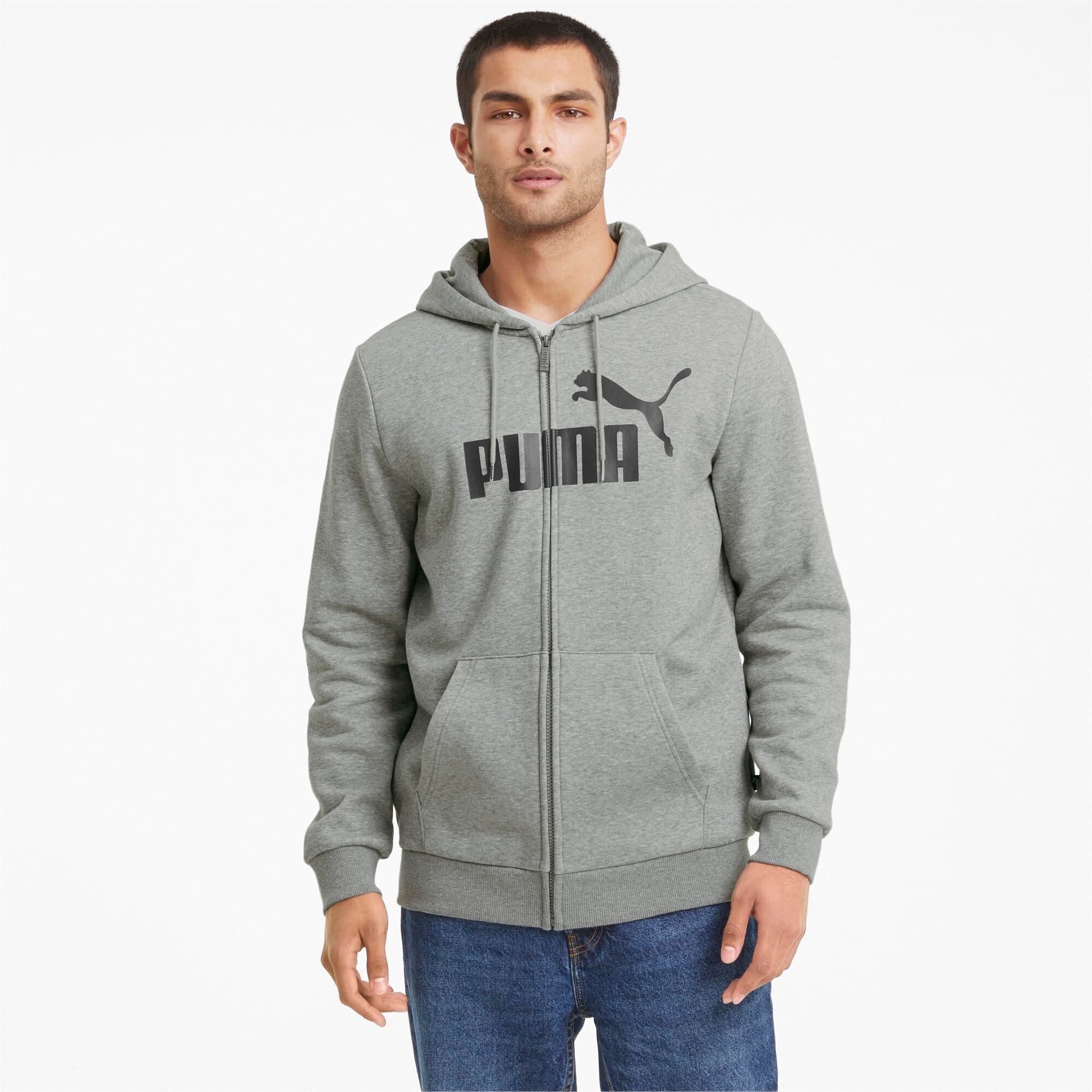 PUMA ESS Big Logo FZ Hoodie FL Sudadera Hombre