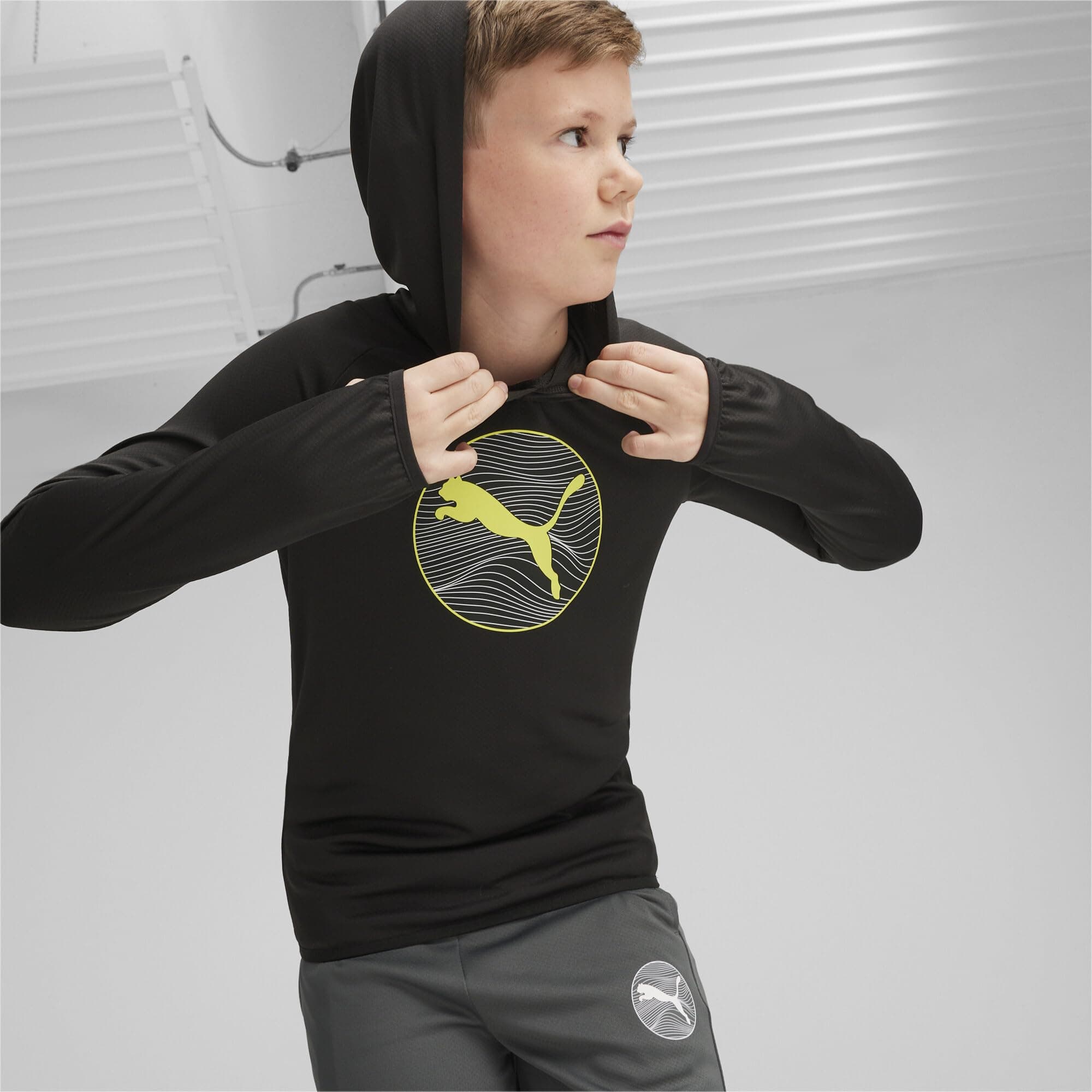 PUMA Active Sports Poly Sudadera con Capucha B Sudor Unisex Adulto
