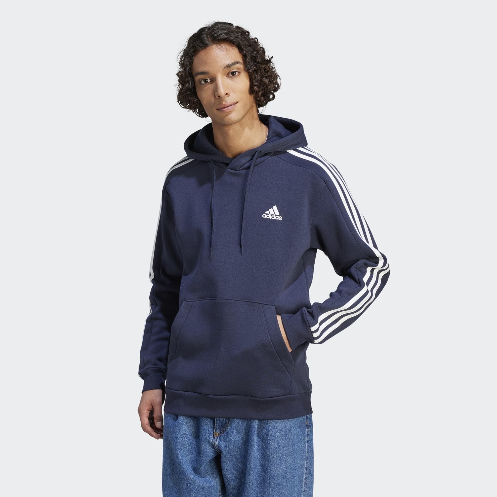 adidas Essentials Fleece 3-Stripes Hoodie Sudadera Hombre