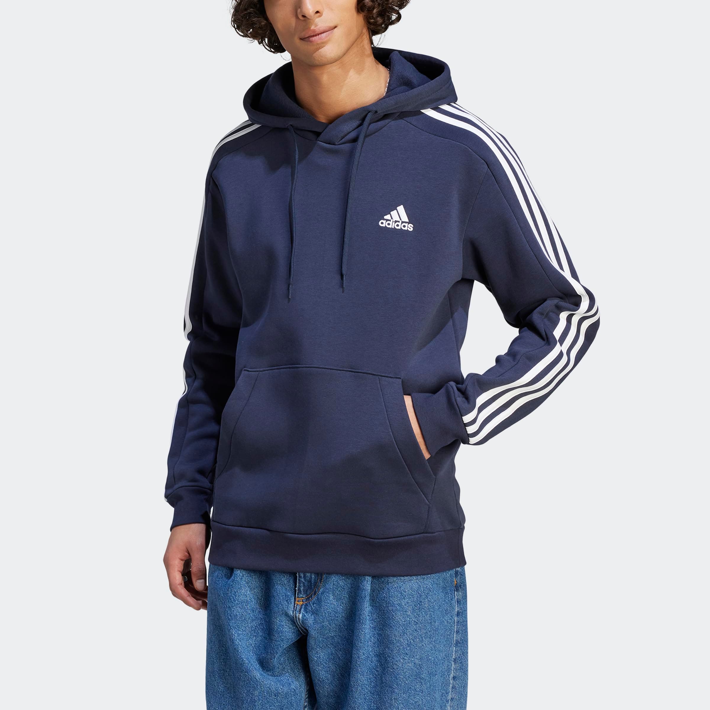 adidas Essentials Fleece 3-Stripes Hoodie Sudadera Hombre