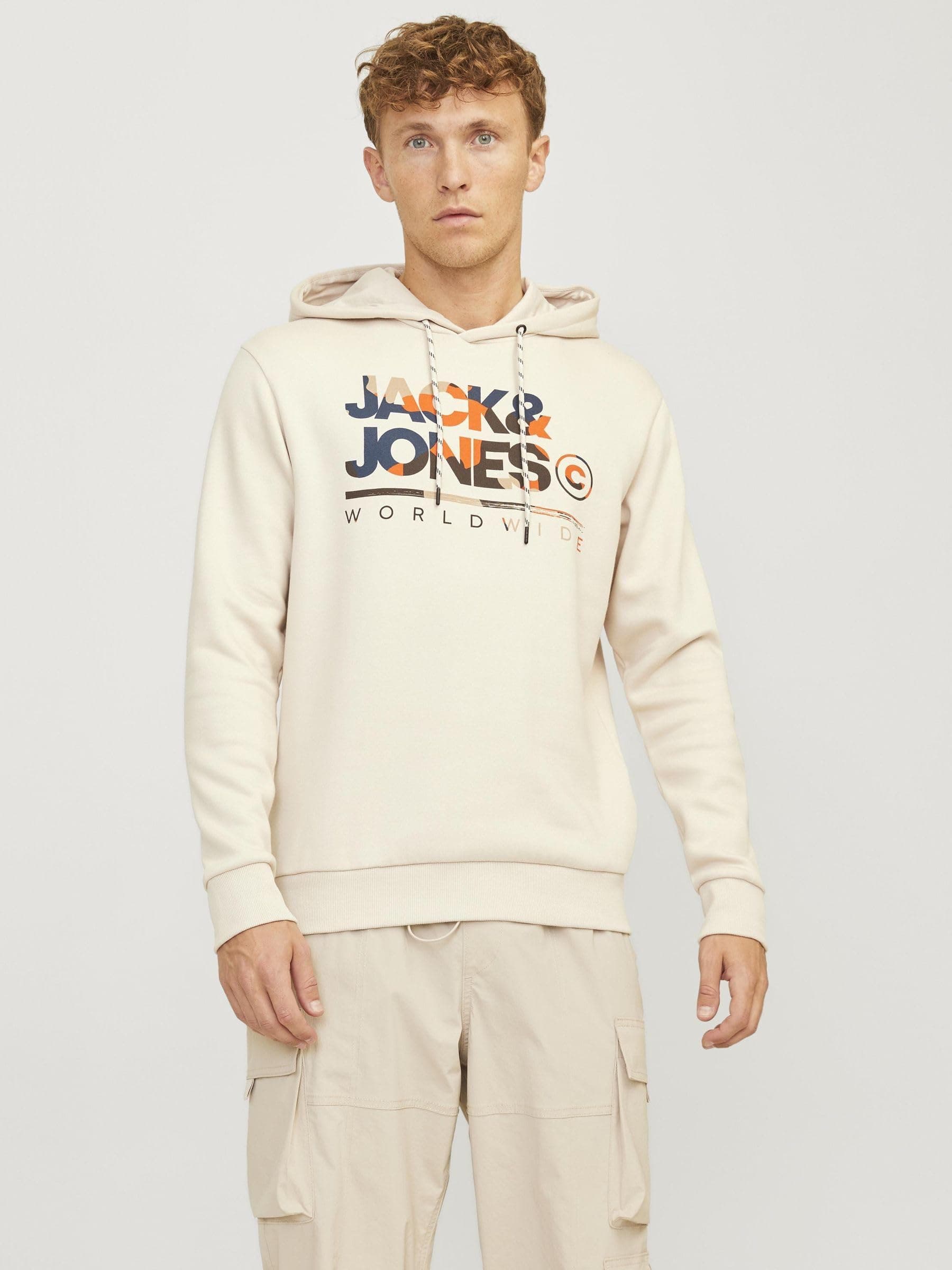 JACK & JONES Jjluke Sudadera con Capucha Hombre