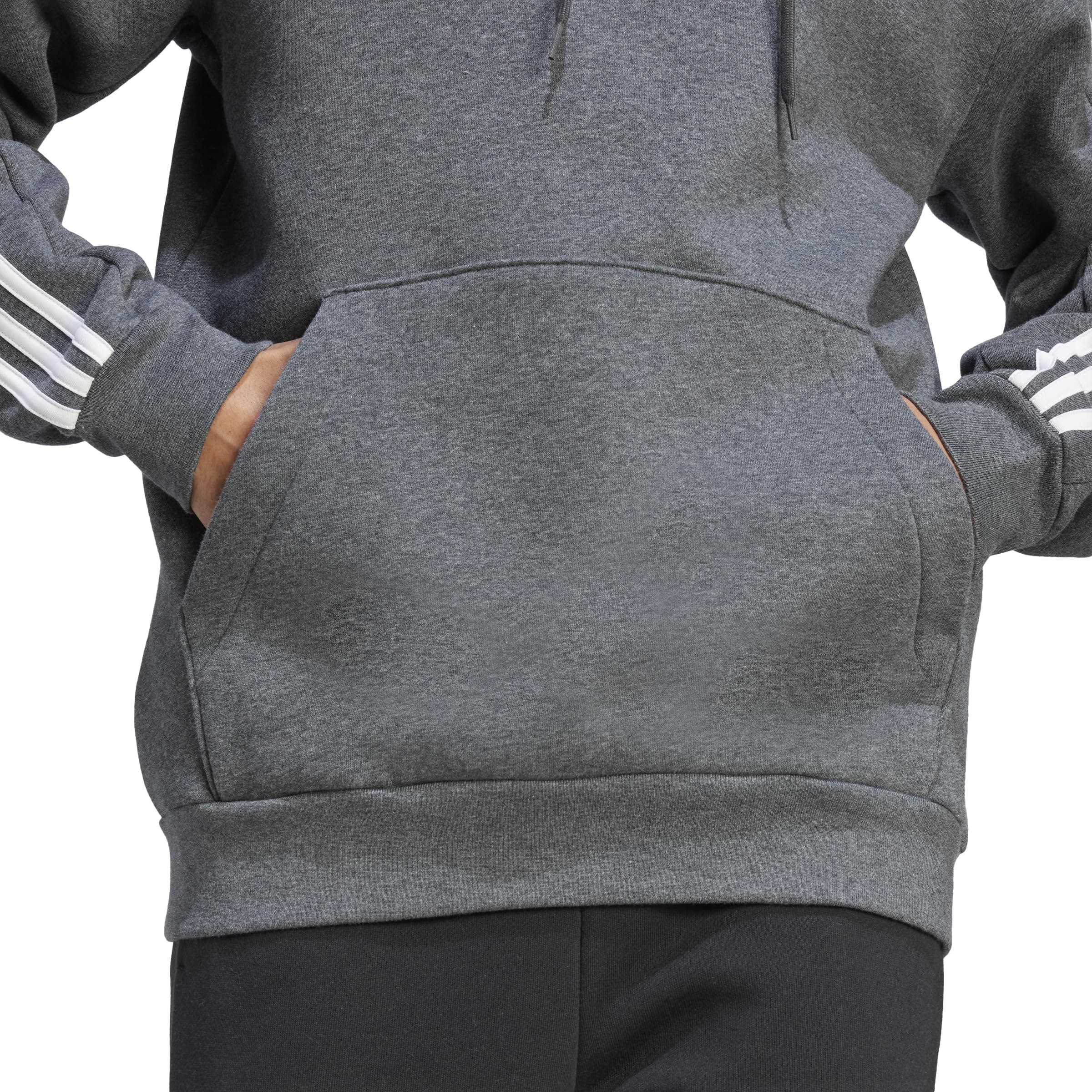 adidas Essentials Fleece 3-Stripes Hoodie Sudadera con Capucha Hombre (Pack de 1)
