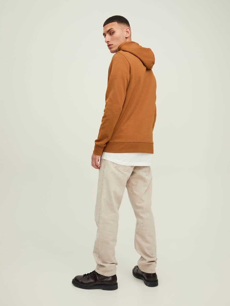 JACK & JONES Jjebasic Sweat Zip Hood Noos Sudadera con Capucha de Deporte para Hombre