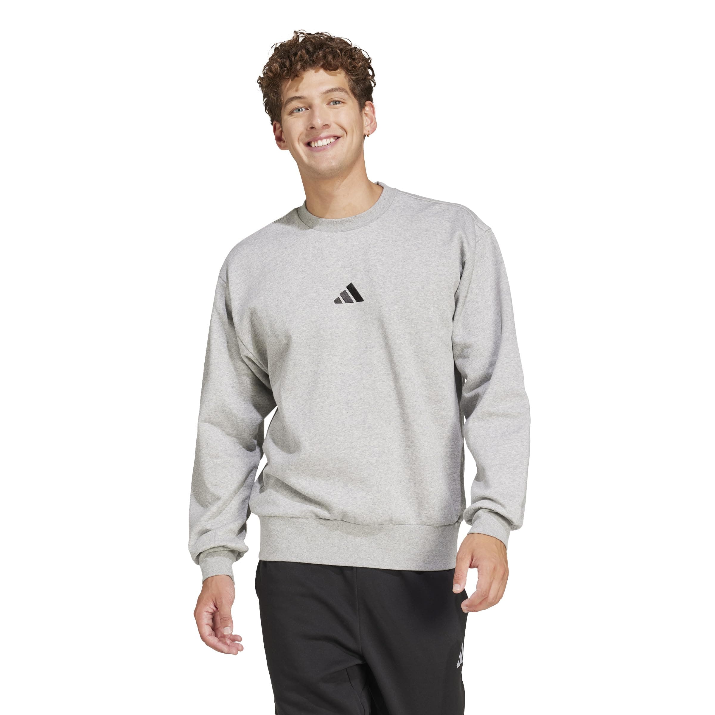 adidas Essentials Feelcozy Fleece Sweatshirt Sudadera Hombre (Pack de 1)
