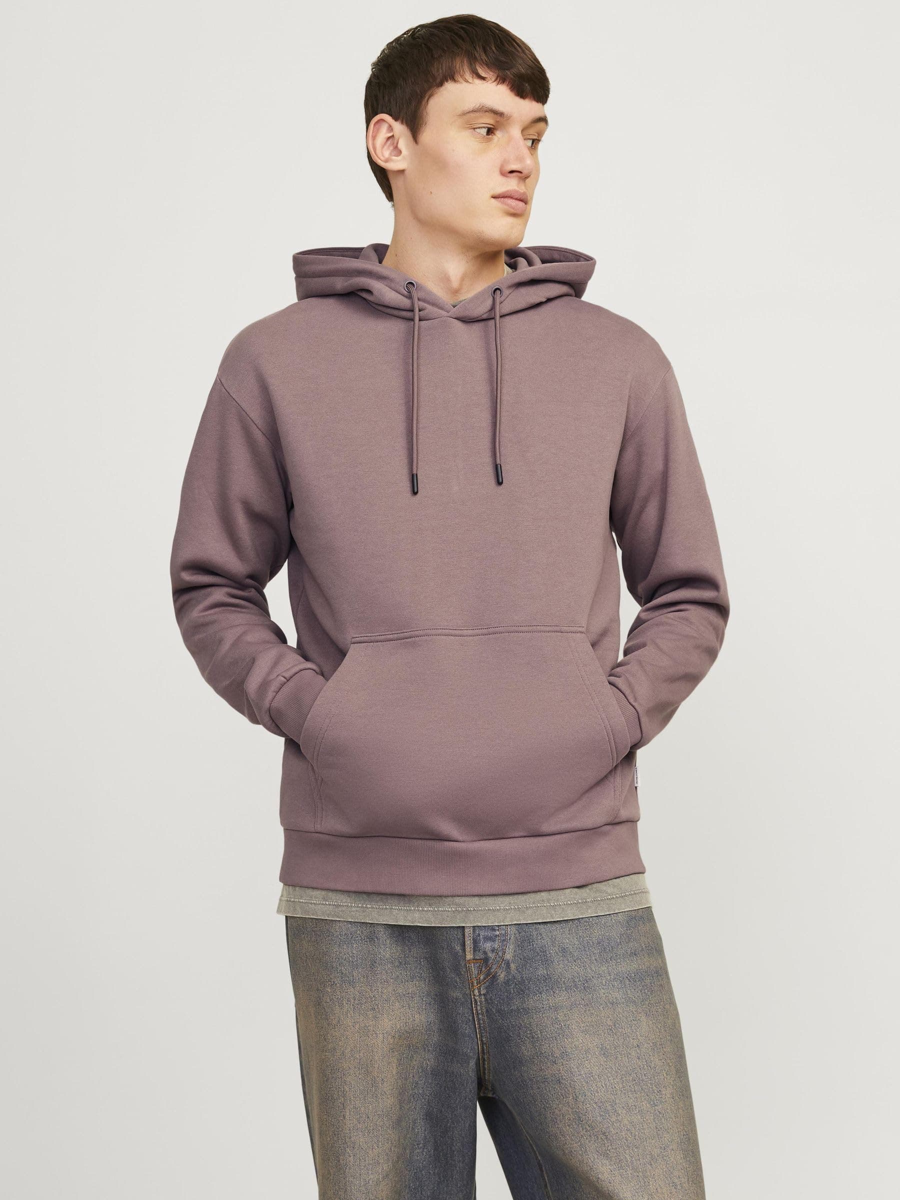 JACK & JONES Hoodie Plain Hoodie