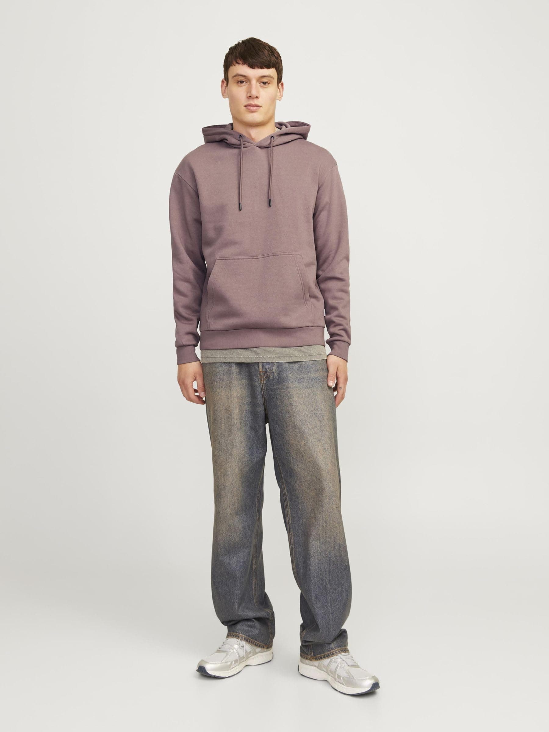 JACK & JONES Hoodie Plain Hoodie