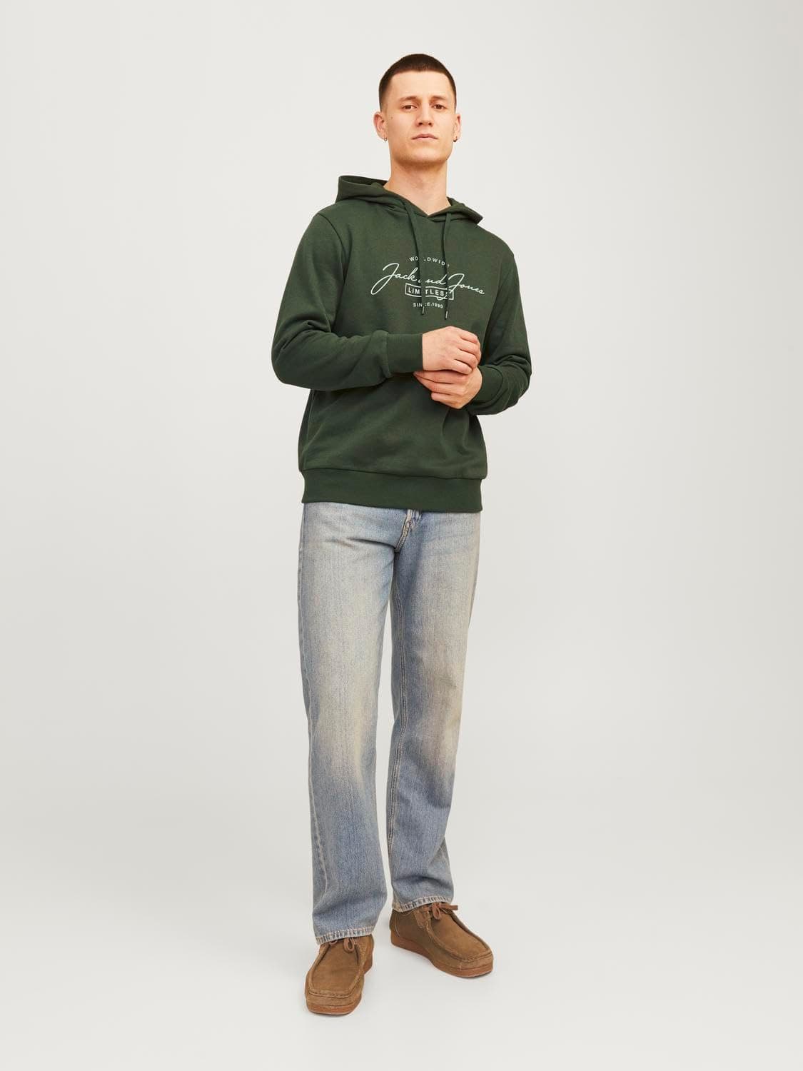 JACK & JONES Jjferris Sudadera con Capucha Hombre