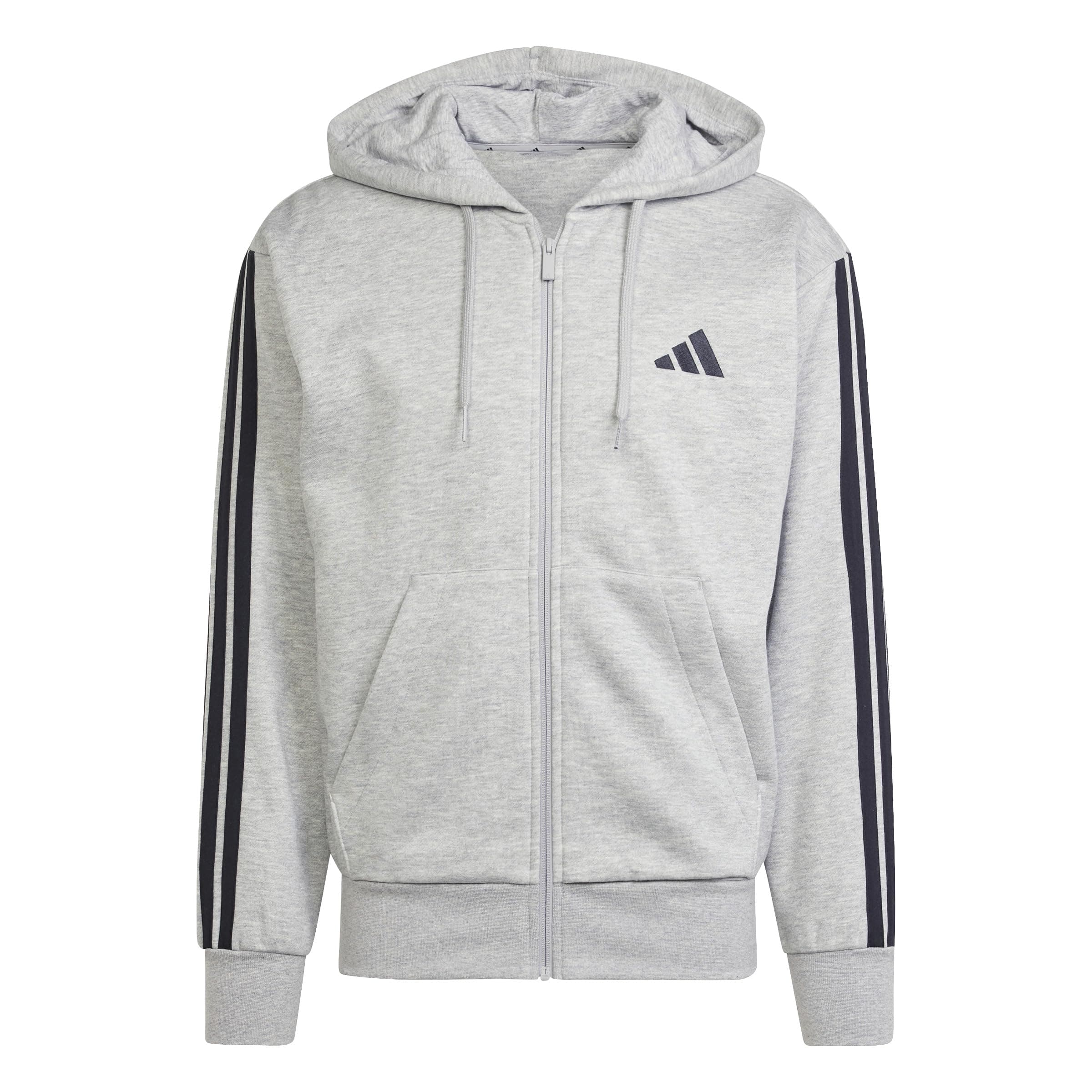 adidas Sudadera con Capucha de Forro Polar con Tres Rayas Esenciales Hombre