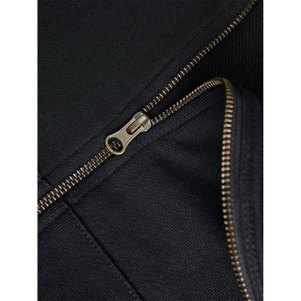JACK & JONES Jjecharge Sweat Zip Hood Noos Sudadera, Negro, M para Hombre