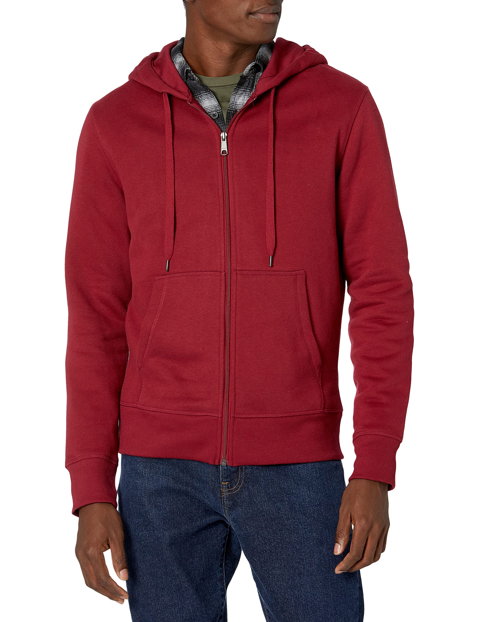 Amazon Essentials Sudadera de Forro Polar con Capucha y Cierre de Cremallera Completo (Disponible en Tallas Grandes y Largos Especiales) Hombre