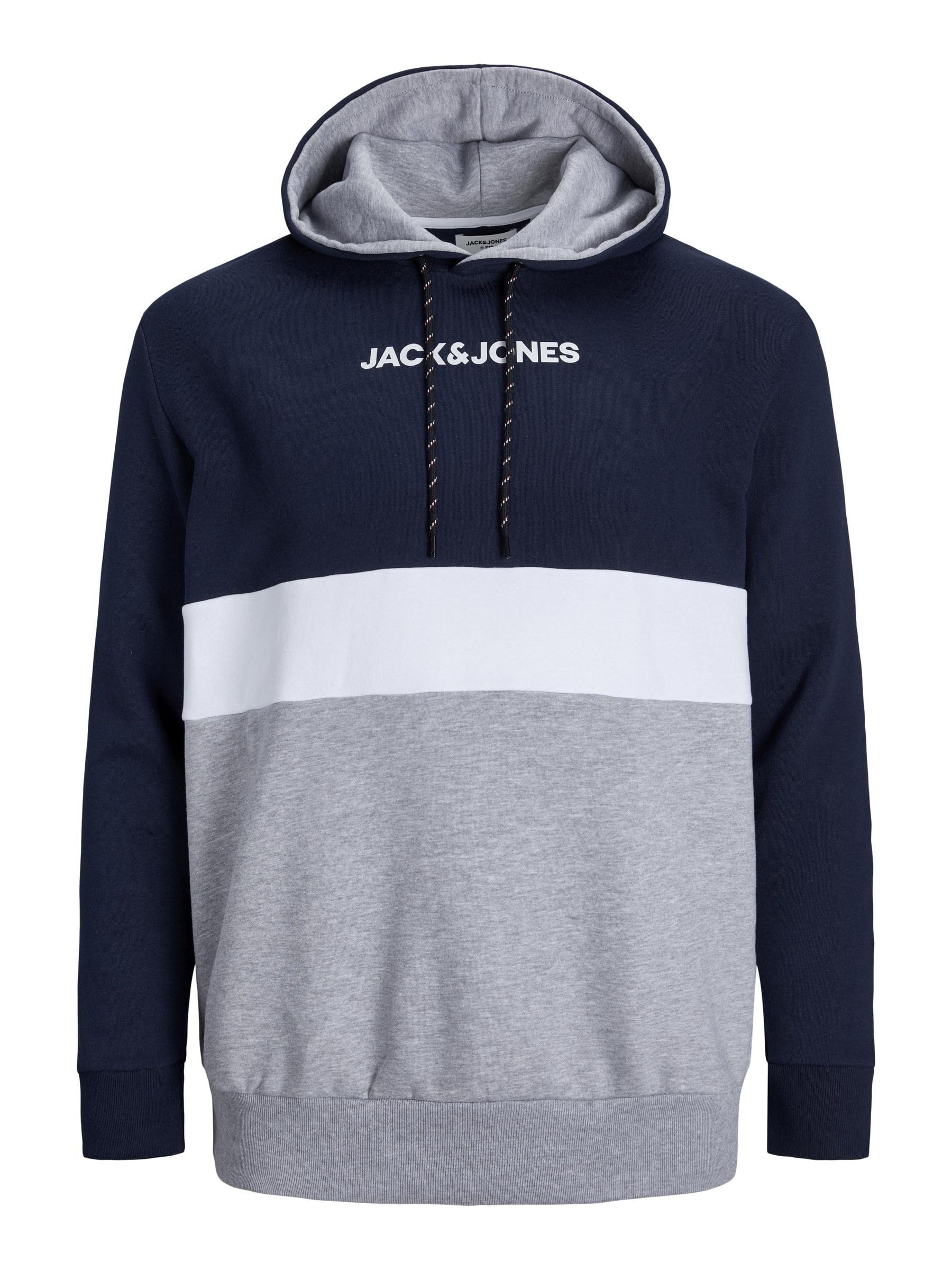 Bestseller A/S Jjereid Blocking Sweat Hood Noos Pls Sudadera con Capucha para Hombre
