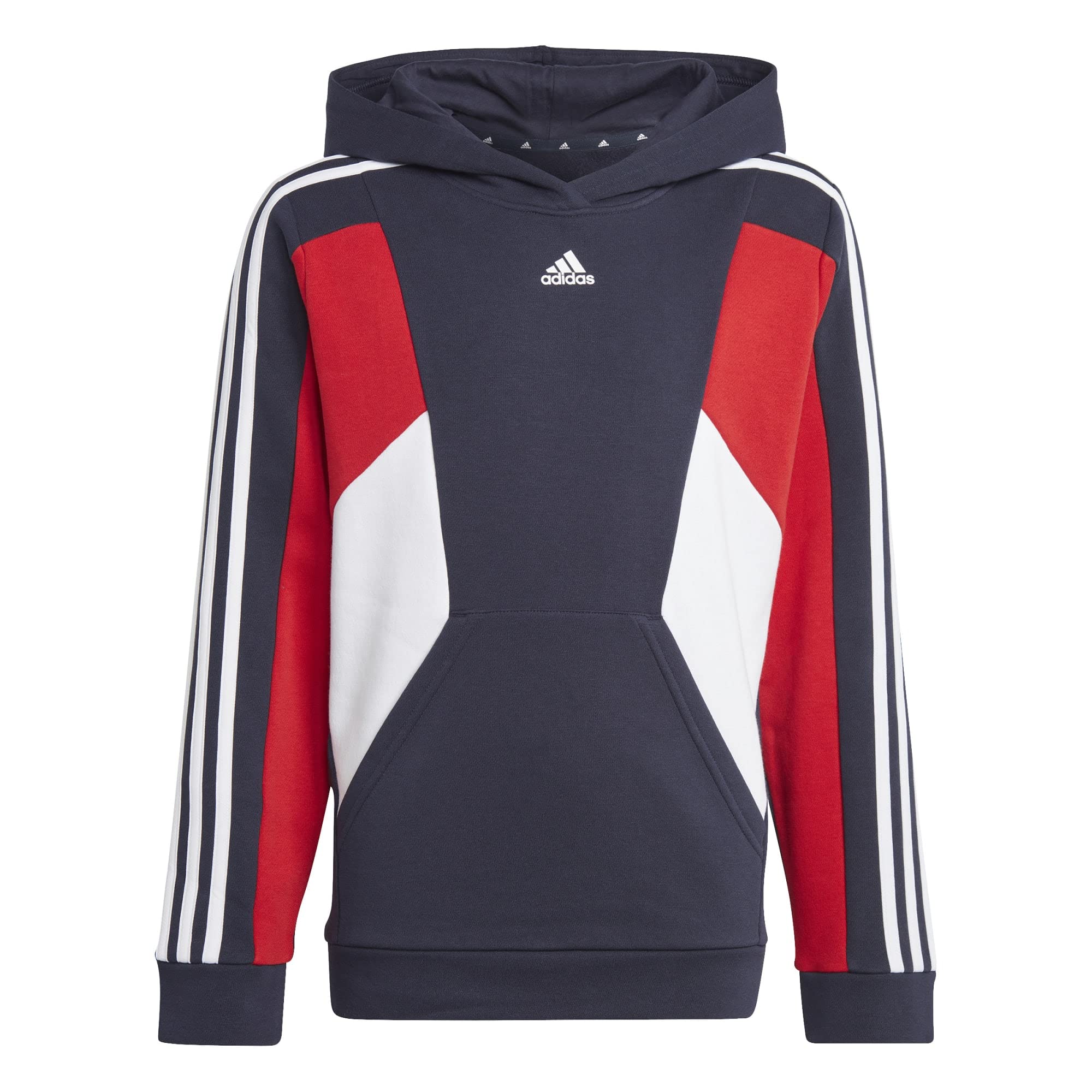 adidas Colorblock 3-Stripes Sudadera con Capucha Unisex niños