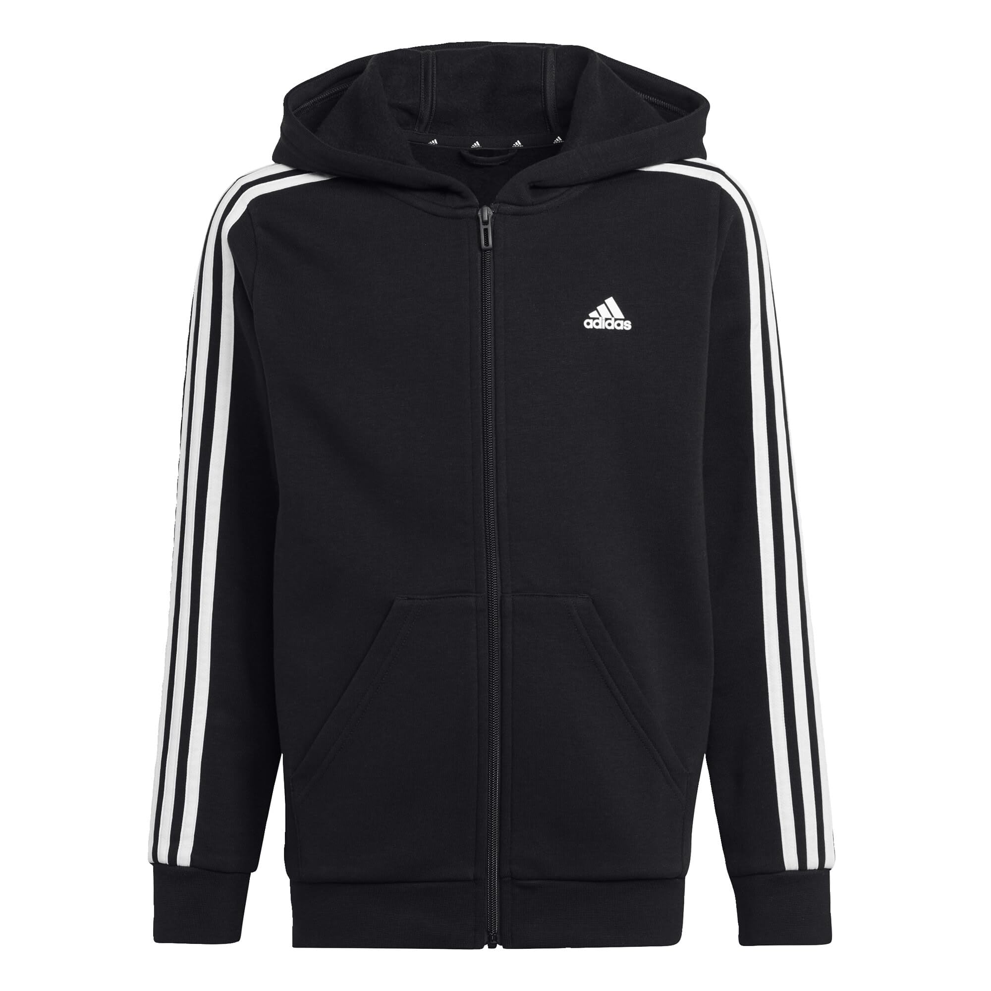 adidas Essentials 3-Stripes Fleece Full-Zip Hoodie Sudadera Unisex niños