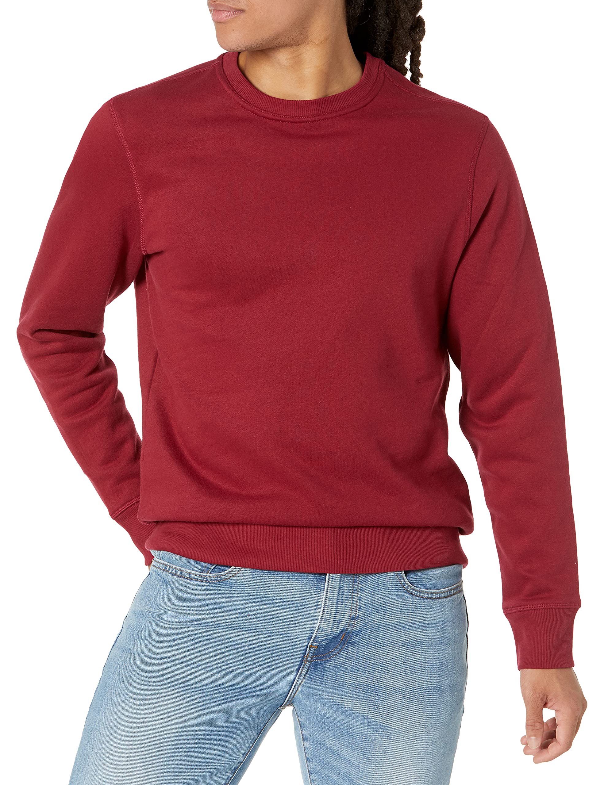 Amazon Essentials Sudadera de Forro Polar con Cuello Redondo (Disponible en Tallas Grandes y Largos Especiales) Hombre
