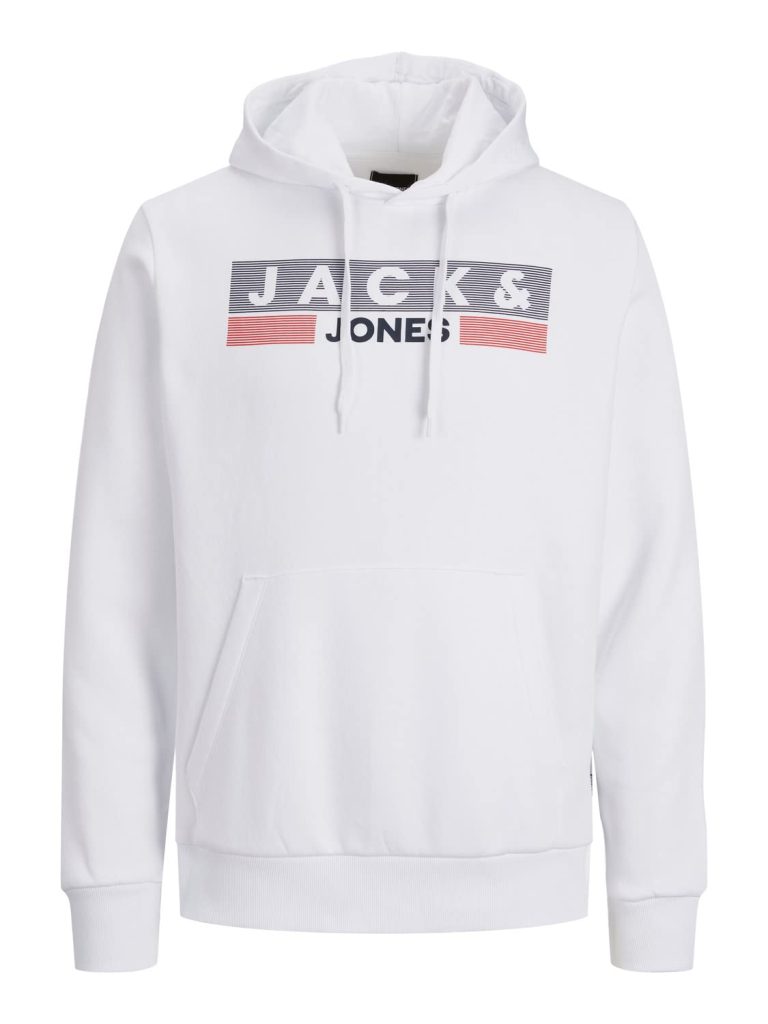 JACK&JONES PLUS Jjecorp-Sudadera con Capucha Y Logotipo Hombre