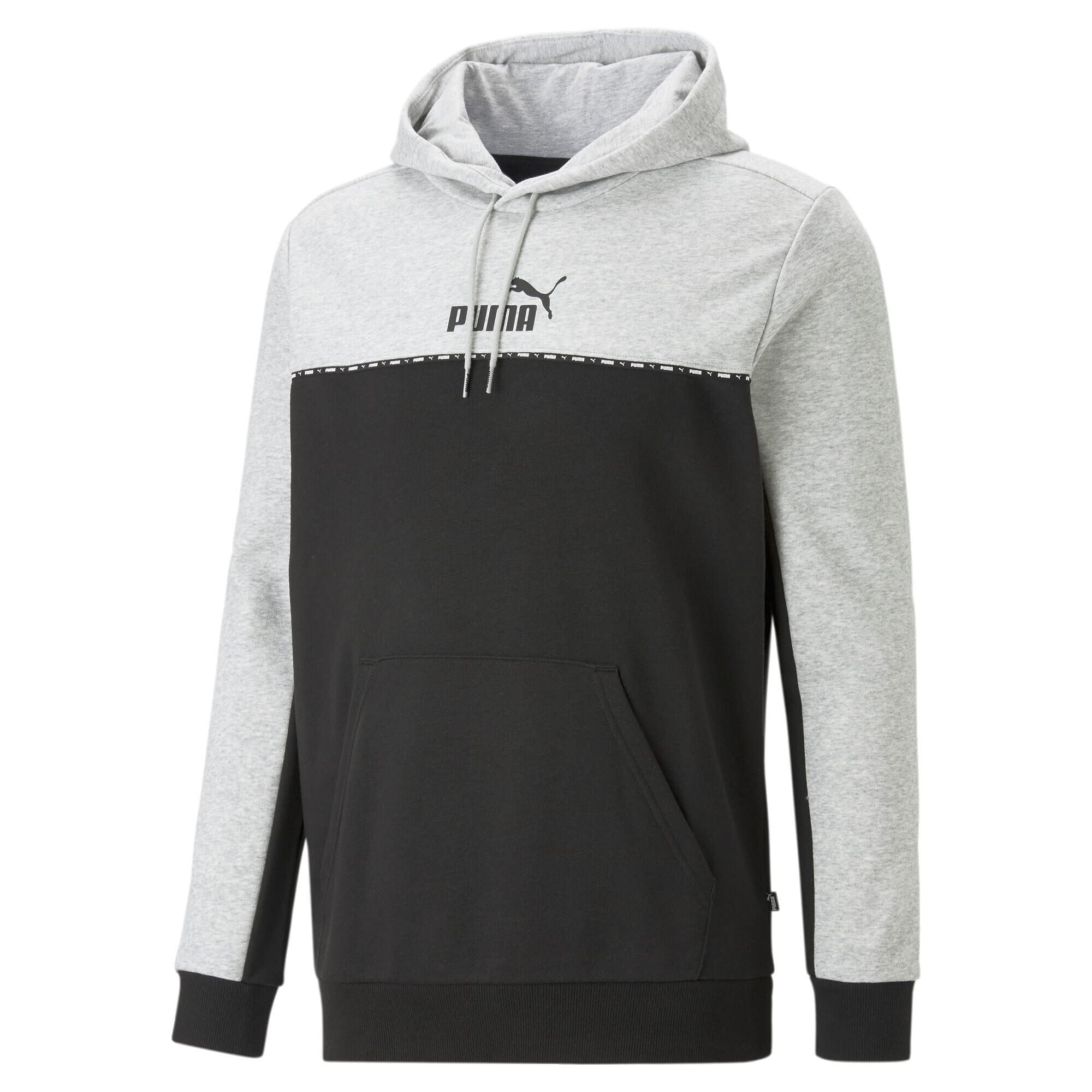 PUMA ESS Block X Tape Sudadera con Capucha FL Sudor para Hombre