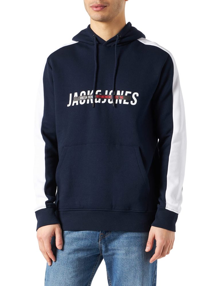 JACK & JONES Jjcut Sudadera con Capucha Hombre