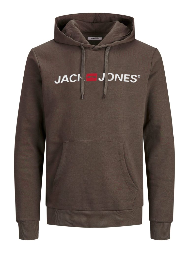 Jack & Jones Hombre Old Logo Soft Cotton Blend Suimover Hoody