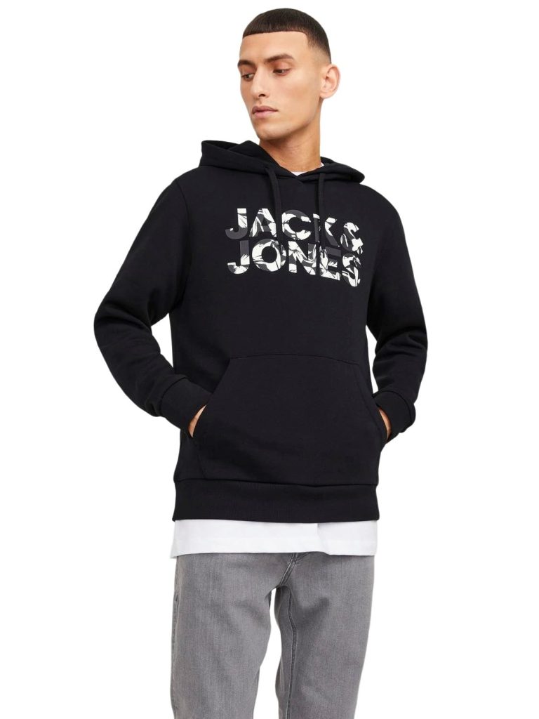Jack & Jones Sudadera con Capucha con Logotipo de Jjejeff Corp Hombre