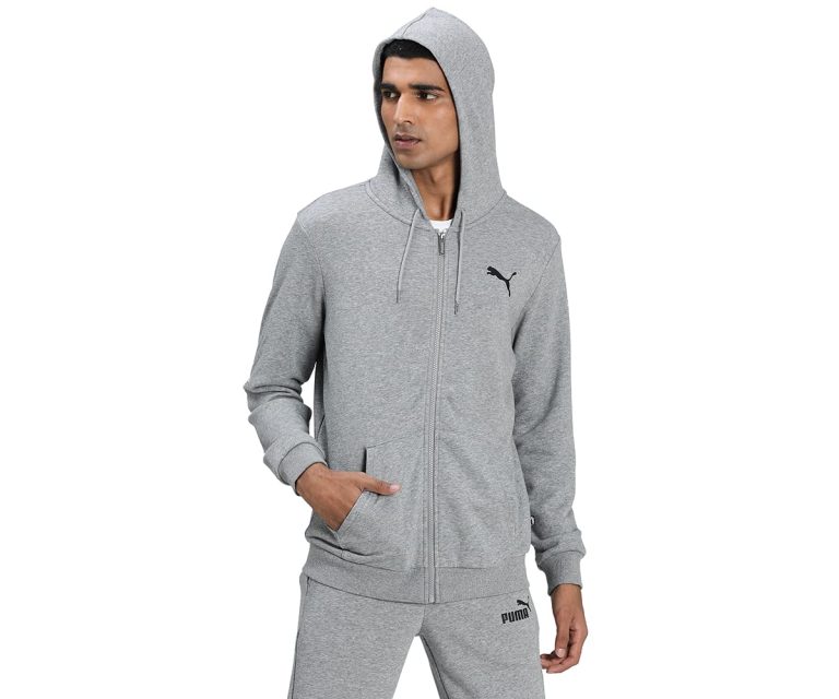 PUMA ESS Small Logo FZ Hoodie TR Sudadera Hombre