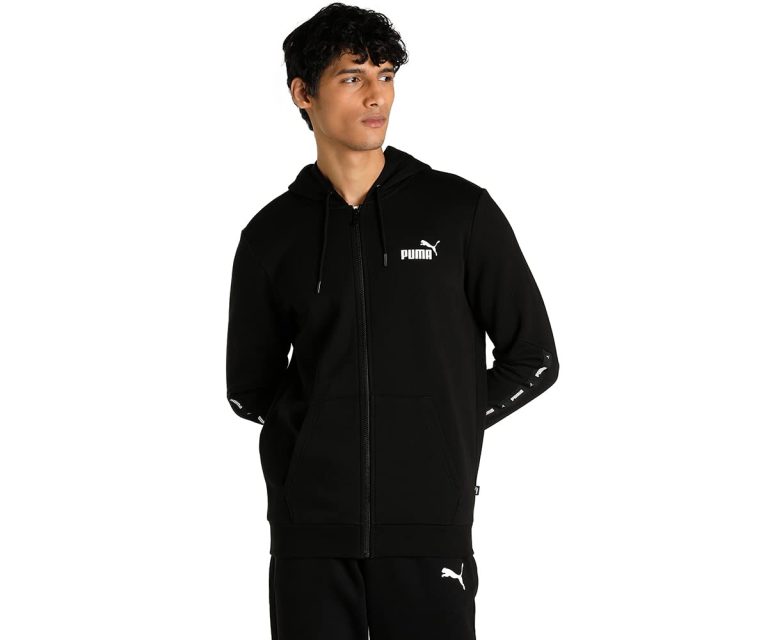 «PUMA ESS+ Tape Hooded Full Zip Sweatshirt FL Men’s Sweatshirt (Pack of 1)»