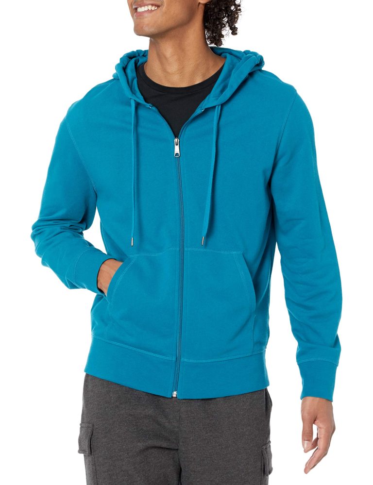 Amazon Essentials Men’s Full-Zip Hooded Fleece Sweatshirt