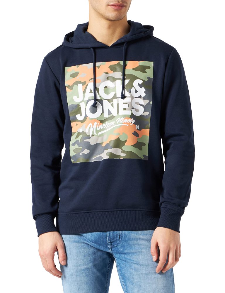 JACK & JONES Jjpete Shape Sweat Hood Sudadera con Capucha para Hombre