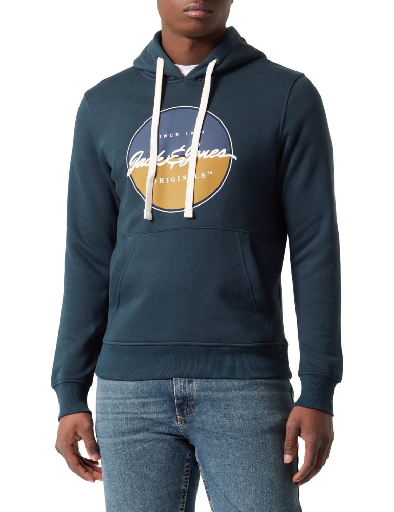 Jack & Jones Jorwayne Branding Sweat Hood Sudadera con Capucha para Hombre
