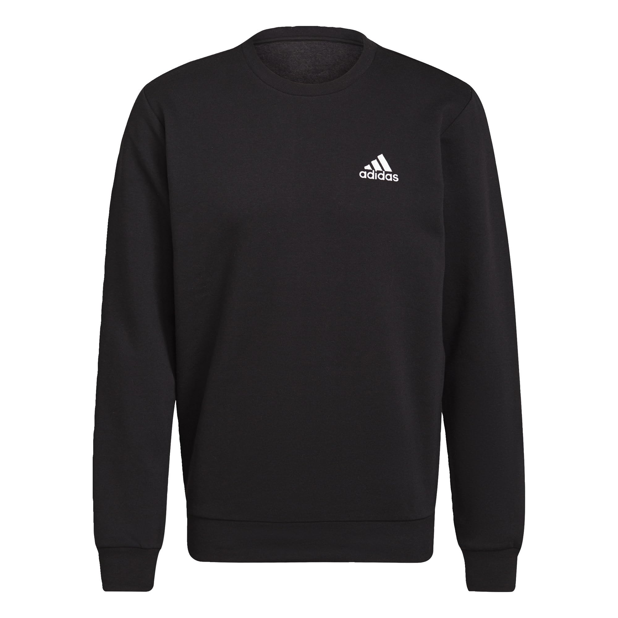 adidas Hombre Feelcozy Essentials Fleece Camisa de Entrenamiento, Negro/Blanco (Black/White), L