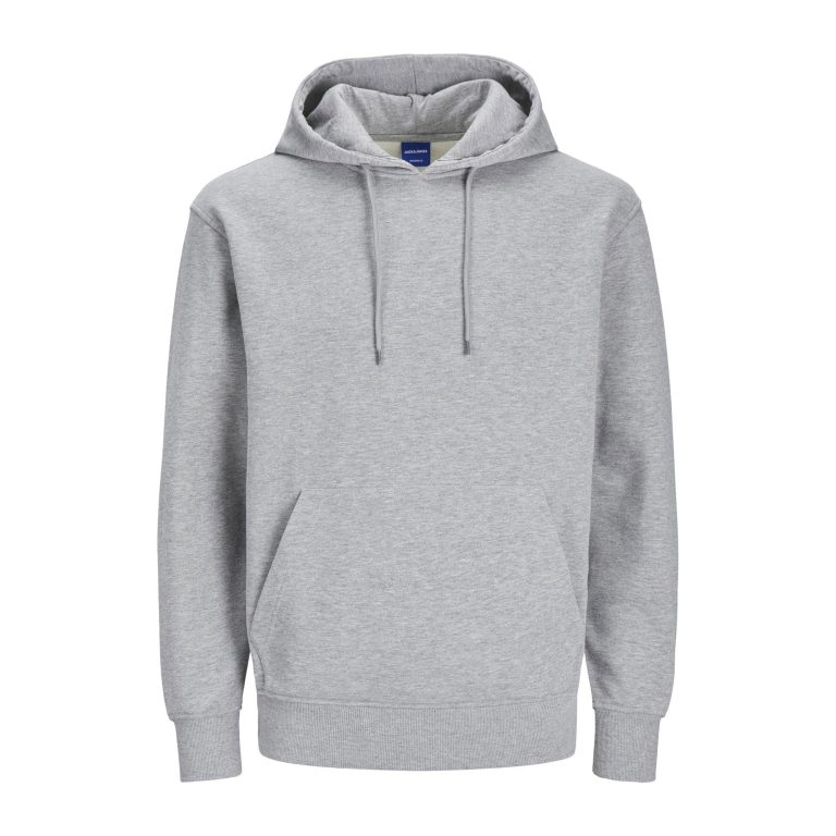 Sudadera Jack&Jones Laugh Gris con Capucha para Hombre