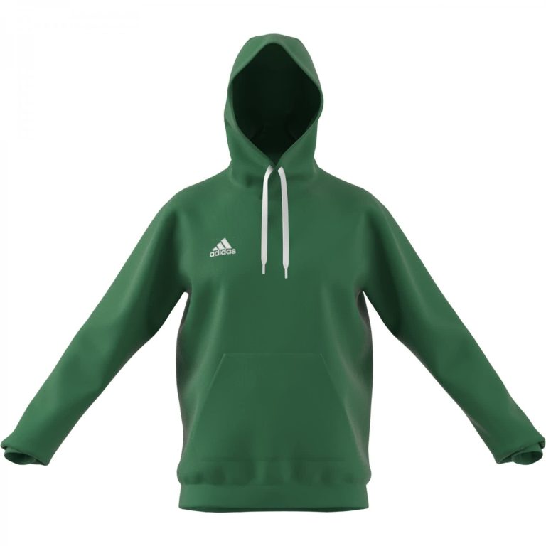 Adidas ENT22 Hoody Sweatshirt, Team Green/White, S Men's