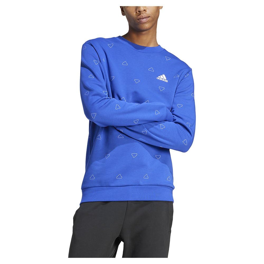 adidas Seasonal Essentials Monogram Graphic Crew Sweatshirt Sudadera Hombre