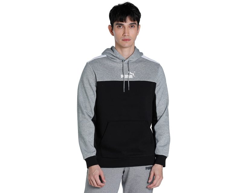 PUMA ESS+ Block Hoodie FL Sudadera Hombre