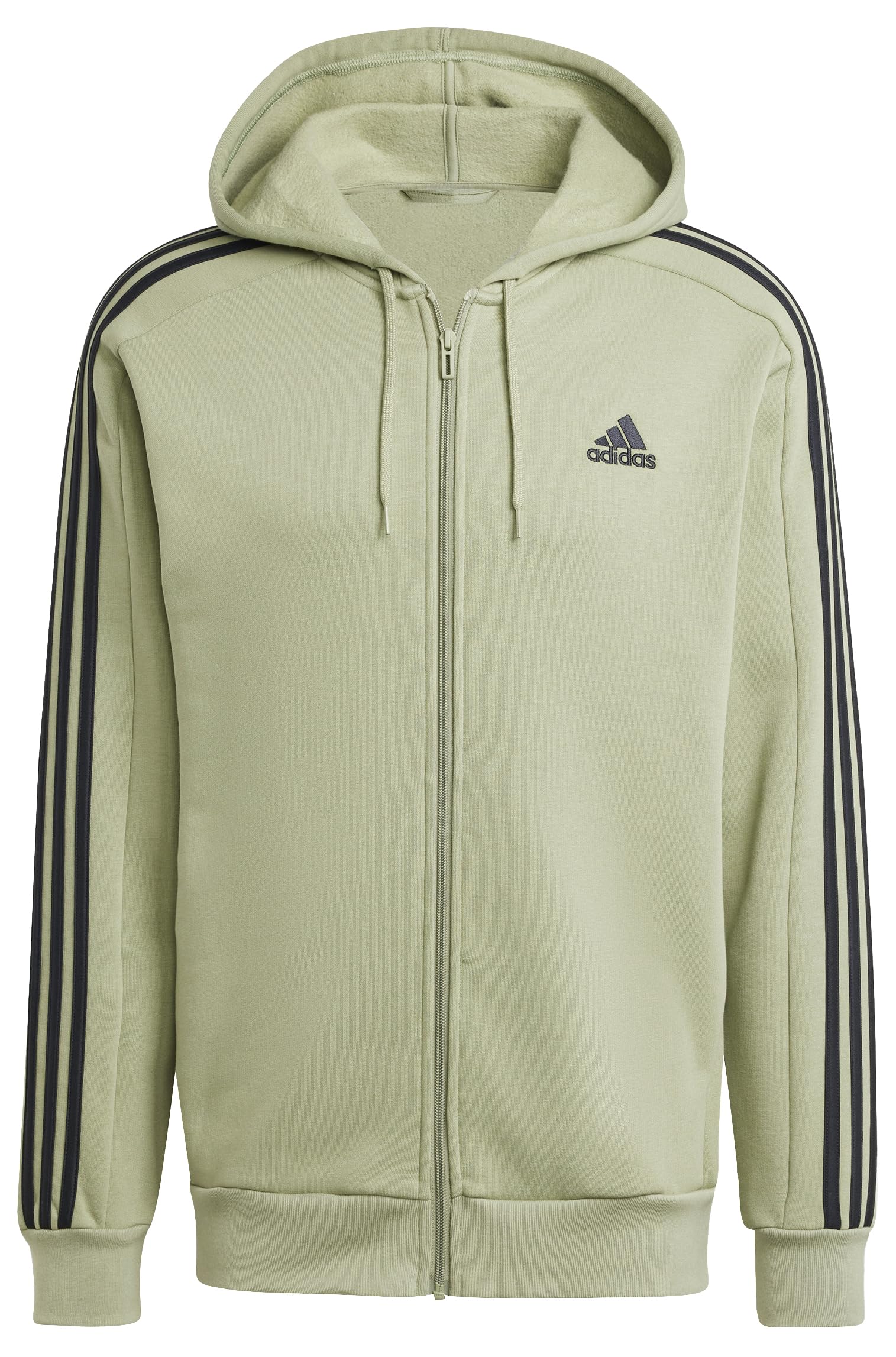 adidas Essentials Fleece 3-Stripes Full-Zip Hoodie Sudadera Hombre (Pack de 1)