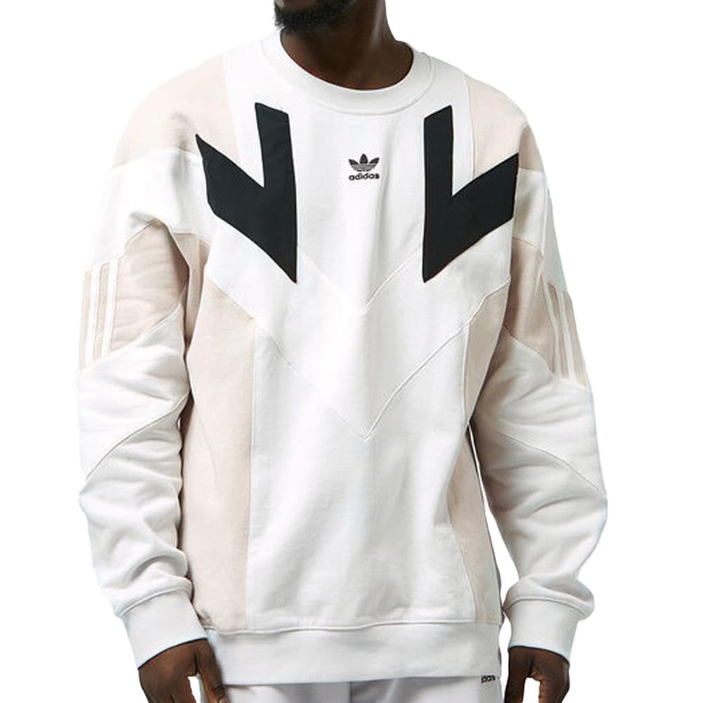 Adidas IC6016 - Sudadera blanca para hombre