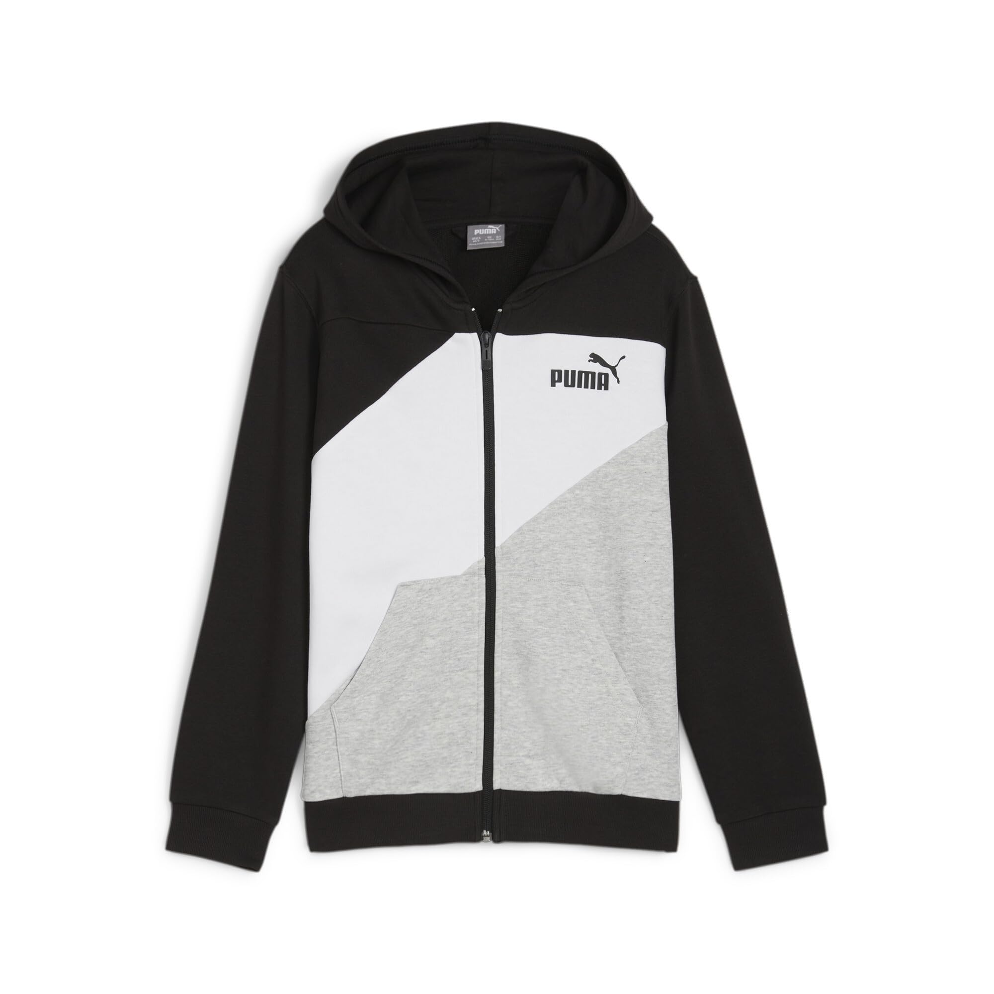 PUMA Power Colorblock Full-Zip Hoodie TR B Sudor Unisex Adulto