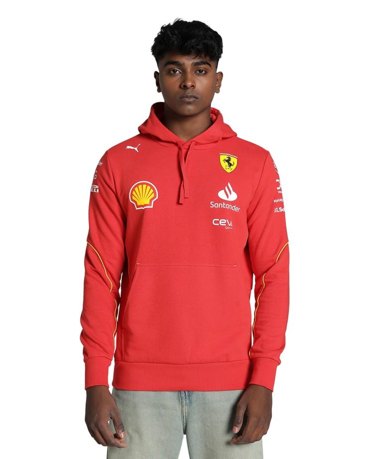 PUMA Sudadera con Capucha del Equipo Scuderia Ferrari 2024 para Hombre
