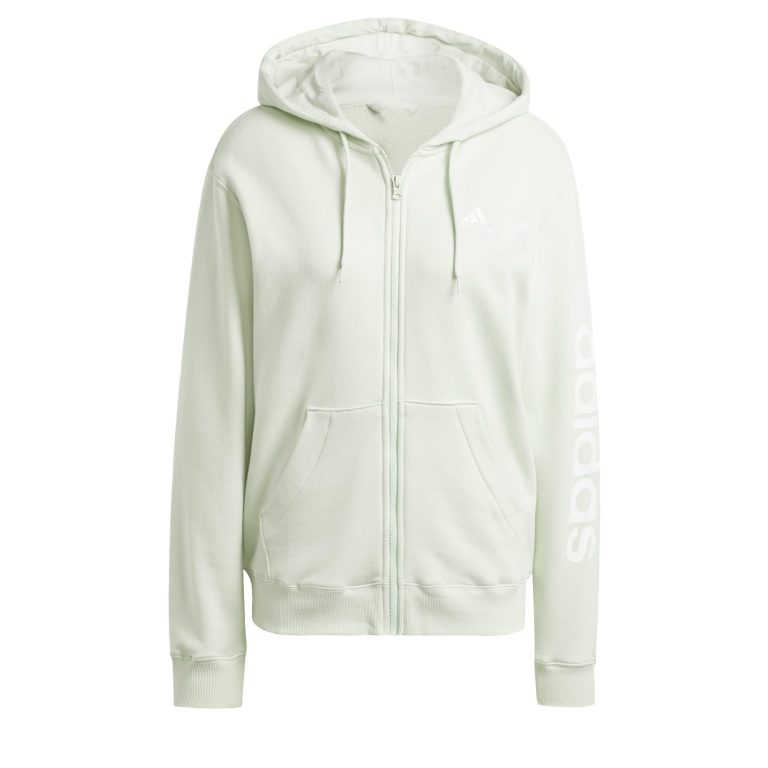 adidas Essentials Linear Full-Zip French Terry Hoodie Sudadera con Capucha Mujer (Pack de 1)