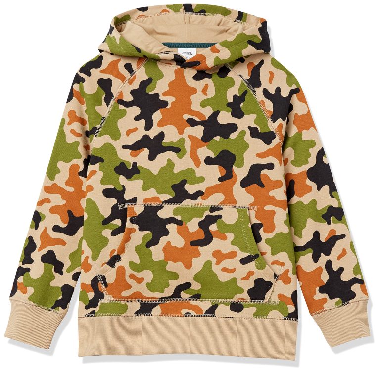 Amazon Essentials Kids’ Fleece Hooded Sweatshirt