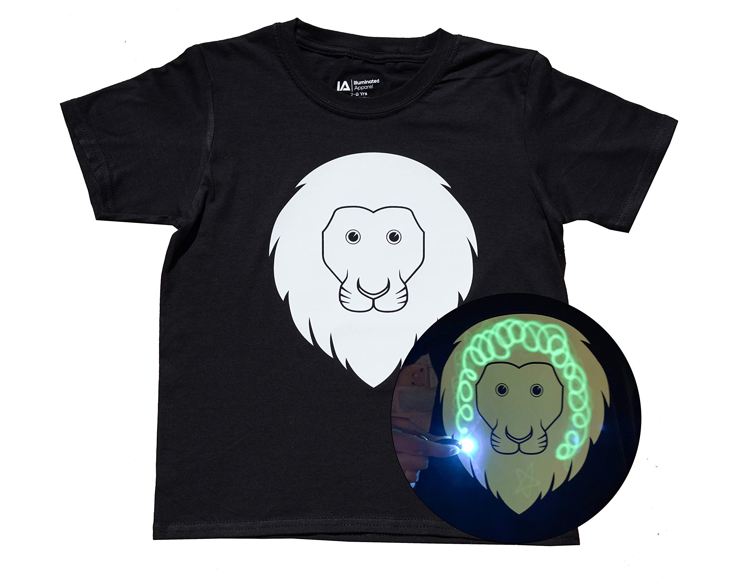 Illuminated Apparel Glow in the Dark Interactive Design T-shirt