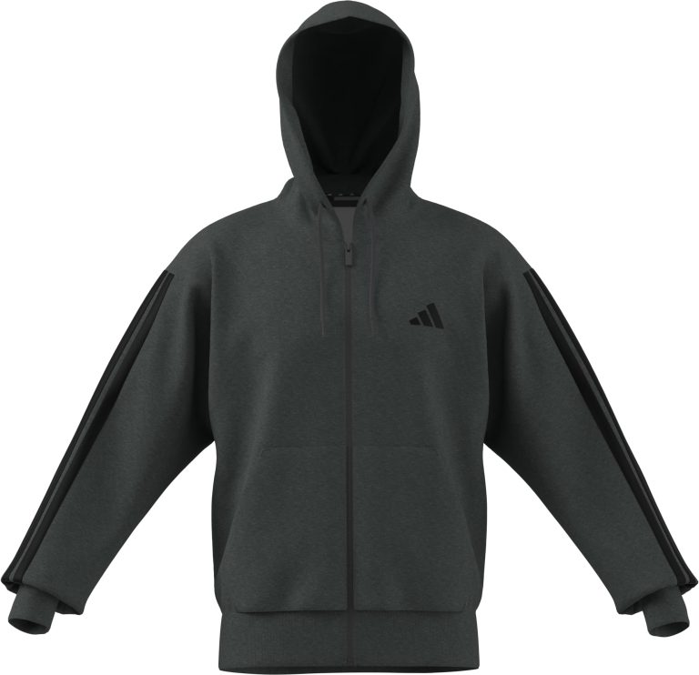 adidas Sudadera con Capucha de Forro Polar con Tres Rayas Esenciales Hombre