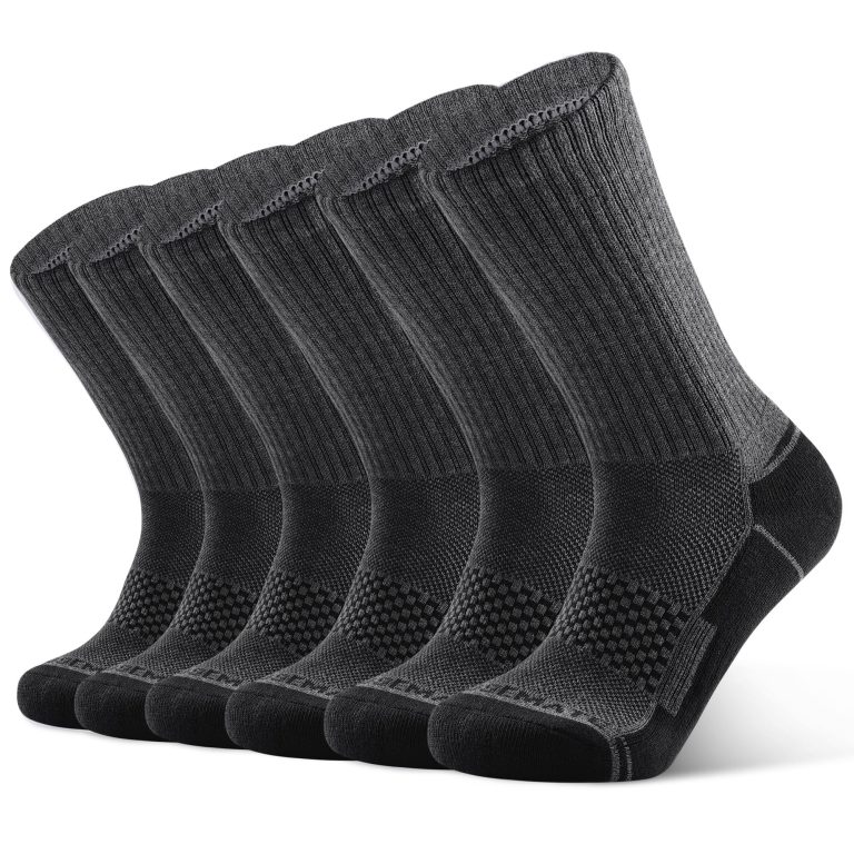 Closemate 6 Pares Calcetines Deporte Largos Hombre Calcetines Deportivos Antiampollas Altos Antisudor Antideslizantes Transpirable Compresión Para Running Senderismo Trekking Cic
